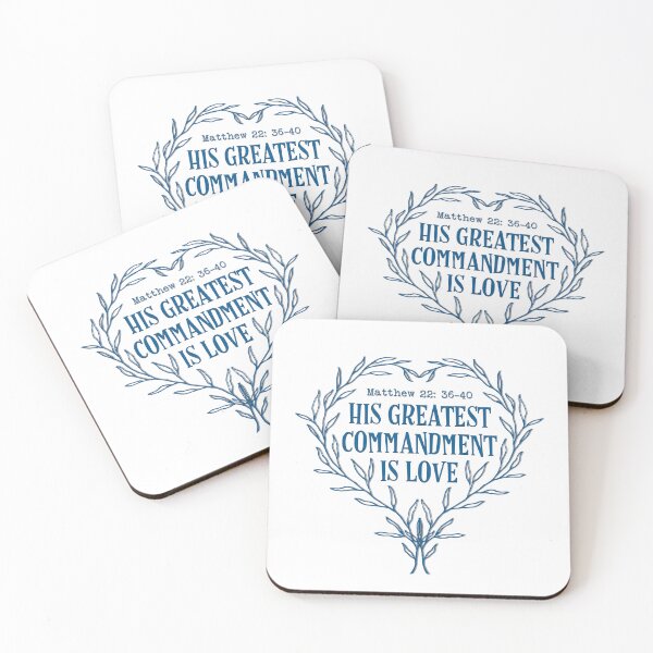 Item preview,  His Greatest Commandment Is Love Matthew 22 Verse 36-40 | Thanksgiving | Christian Art | Exaltation | Edification | Gospel designed and sold by MJDezigns.