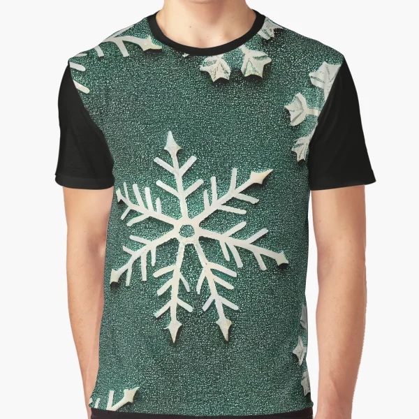 Snowflake Christmas Pattern  Graphic T-Shirt for Sale by art8085