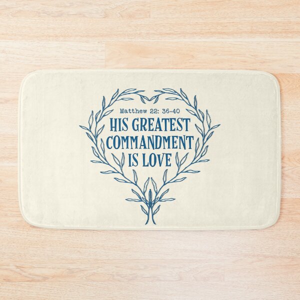 Item preview, His Greatest Commandment Is Love Matthew 22 Verse 36-40 | Thanksgiving | Christian Art | Exaltation | Edification | Gospel designed and sold by MJDezigns.