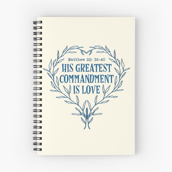 Item preview,  His Greatest Commandment Is Love Matthew 22 Verse 36-40 | Thanksgiving | Christian Art | Exaltation | Edification | Gospel designed and sold by MJDezigns.