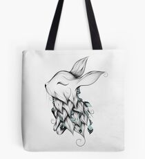 Poetic Rabbit Tote Bag