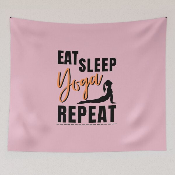 Item preview, EAT SLEEP YOGA REPEAT designed and sold by tnwbank.