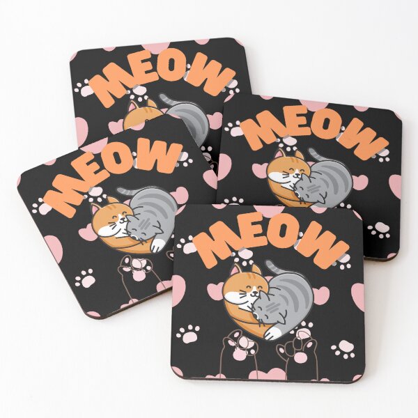 Item preview, Cats hugging each other with lots of love designed and sold by The-Blue-Feline.
