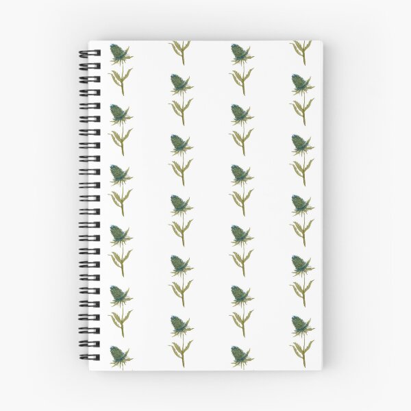 Item preview, Seamless pattern flower thistle watercolor illustration designed and sold by Yana Mustafina | Boho Soulful Designs.