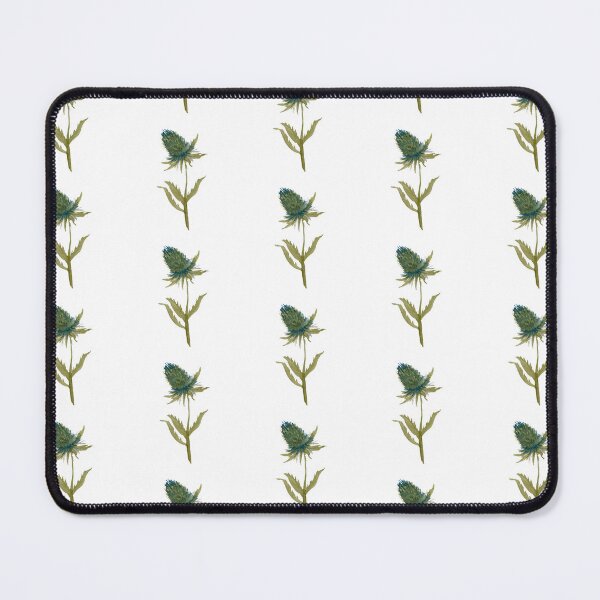 Item preview, Seamless pattern flower thistle watercolor illustration designed and sold by Yana Mustafina | Boho Soulful Designs.