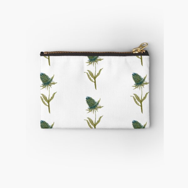 Item preview, Seamless pattern flower thistle watercolor illustration designed and sold by Yana Mustafina | Boho Soulful Designs.