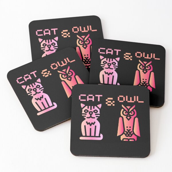 Item preview, A Cat And An Owl designed and sold by OneDayCollected.