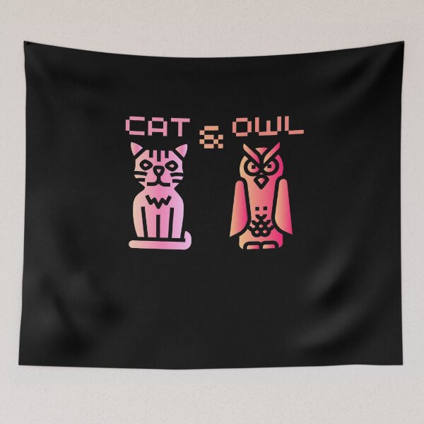 Item preview, A Cat And An Owl designed and sold by OneDayCollected.