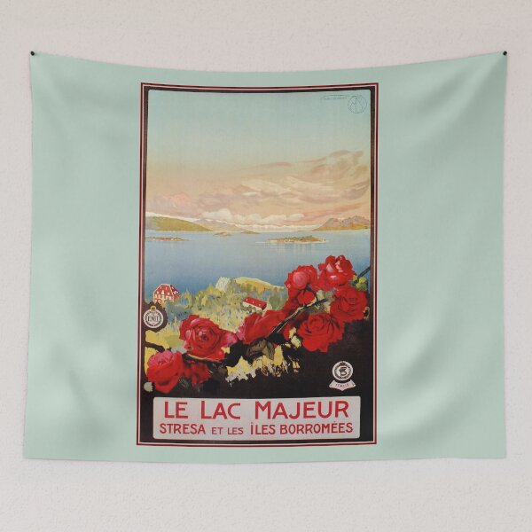 Item preview, Vintage romantic Lake Maggiore Italian Travel designed and sold by aapshop.