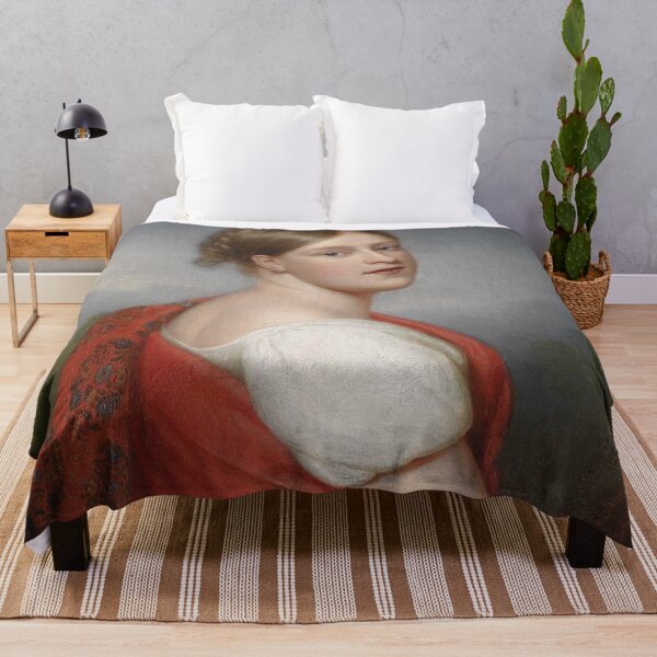 Item preview, portrait of a lady against a landscape background - Franz Gerhard Von Kugelgen designed and sold by Vintage Designs +.