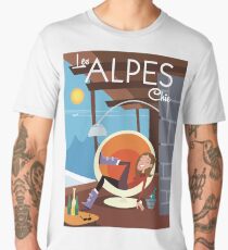 Les Alpes Chic poster Men's Premium T-Shirt