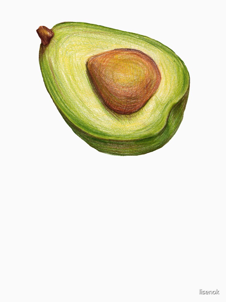 Avocado. color pencil by lisenok
