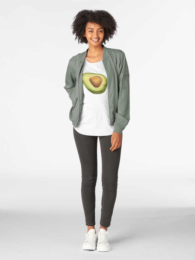 Alternate view of Avocado. color pencil Premium Scoop T-Shirt