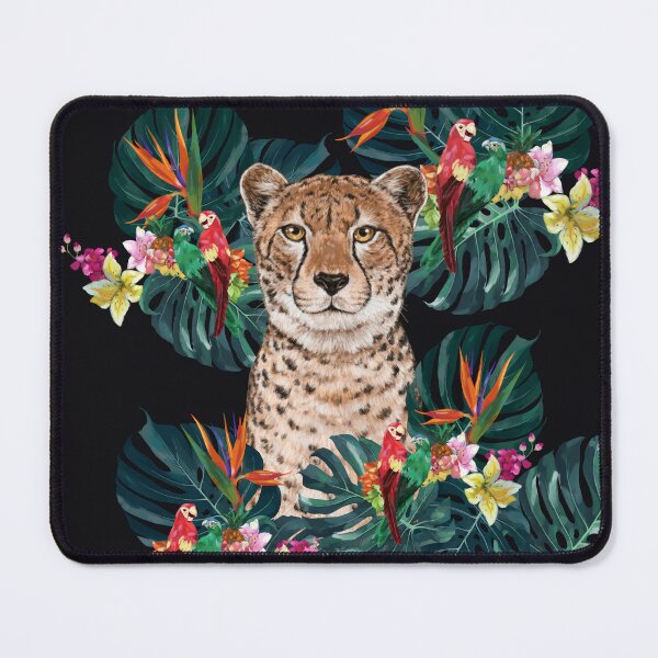 Item preview, Cheetah in Tropical Garden Night designed and sold by bignosework.