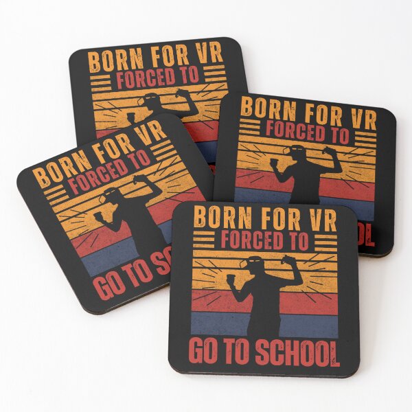 Item preview, Born For Virtual Reality Forced To Go To School Funny Kids VR Gift designed and sold by DadJokeDescript.