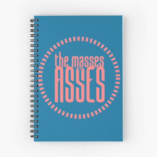 Item preview, The Masses are Asses designed and sold by ConquerCommons.