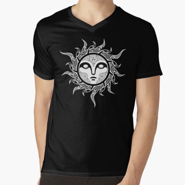 YULE. MIDWINTER SUN. V-Neck T-Shirt