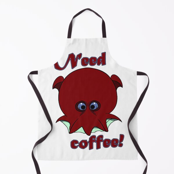 Item preview, A cartoonish round vampire squid in need of coffee! :) designed and sold by BrachiaST.