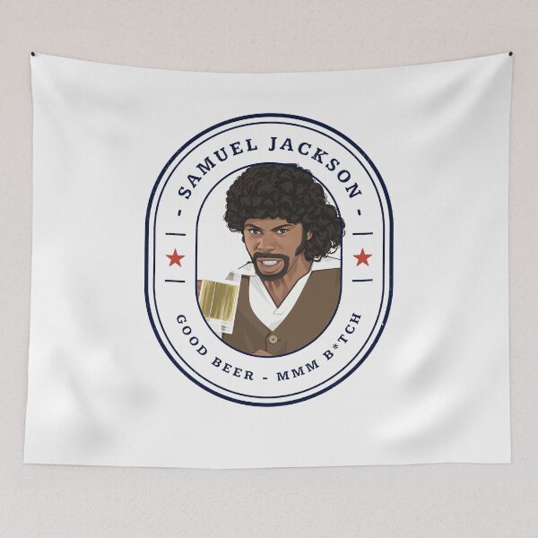 Item preview, Samuel Jackson - Good Beer MMM B*tch designed and sold by Primotees.