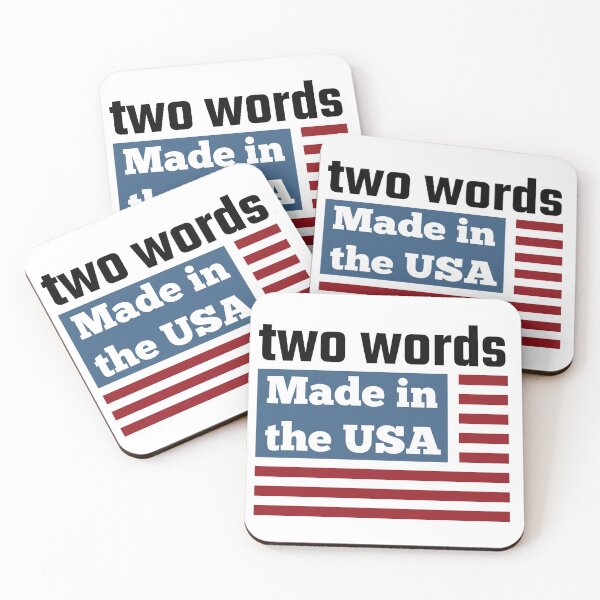 Item preview, two words made in america designed and sold by designsmaster99.