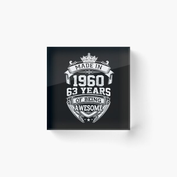 Item preview, Made In 1960 63 Years Of Being Awesome designed and sold by AraJordeStore.
