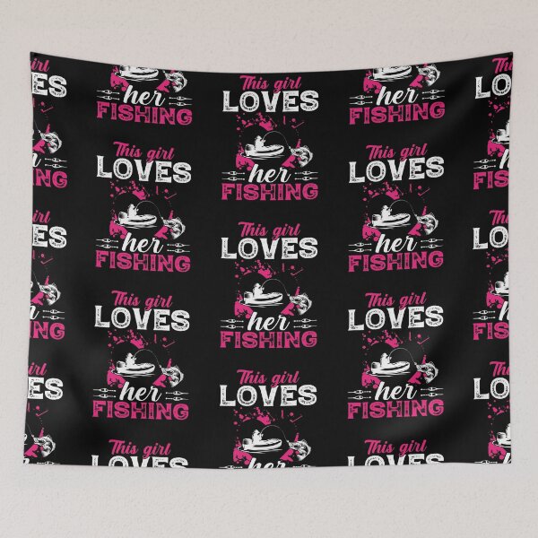 Item preview, This girl loves her fishing designed and sold by FanityPrints.