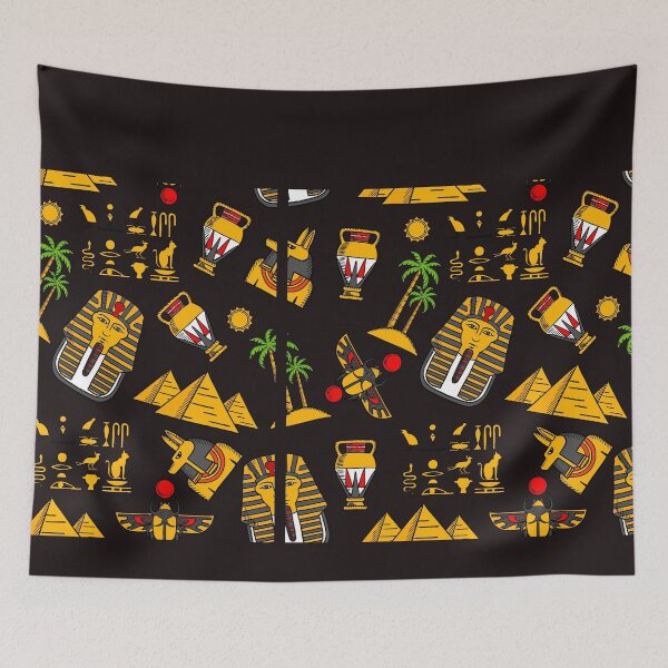 Item preview, Ancient Egyptian Hieroglyphs Yellow designed and sold by ASLI-SH.