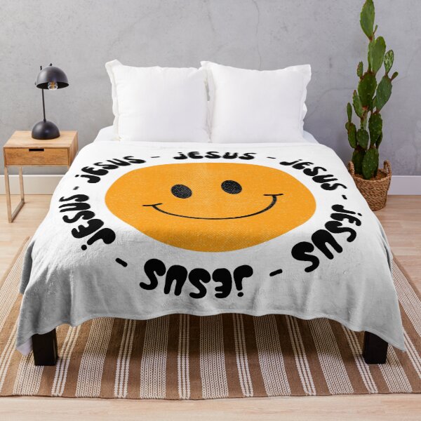 Item preview, Jesus Hippie Smiley Face Christian designed and sold by KartaAntika.