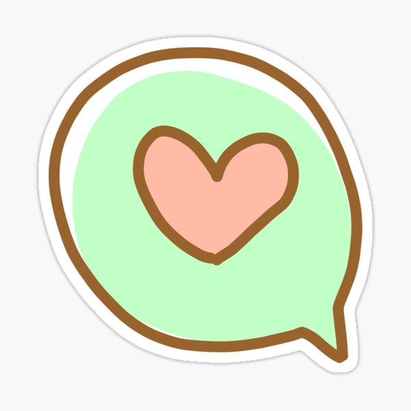 Item preview, Chat Box Heart Emoji designed and sold by bookyluv59.