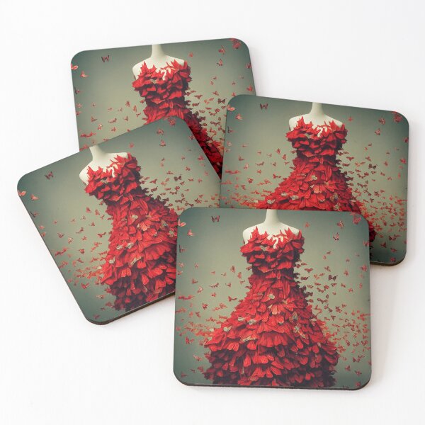 Item preview, Red dress made of butterflies designed and sold by breaker160.