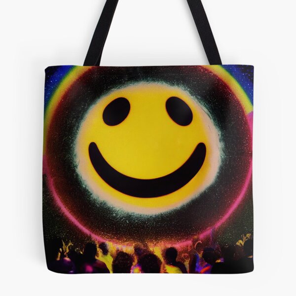 Item preview, smiley rave face designed and sold by SmallSingy.