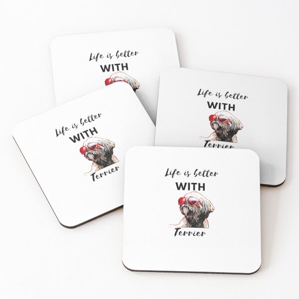 Item preview, Life is better with a Terrier designed and sold by Puppy Paws.