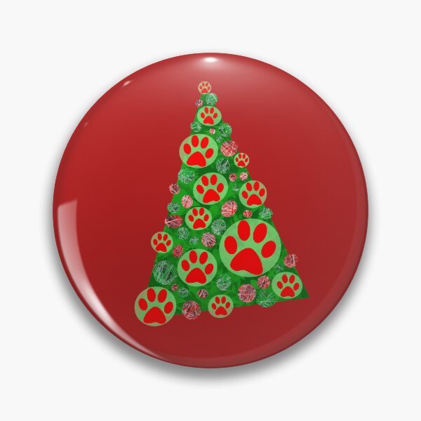 Item preview, Animal Paw Christmas Tree Holiday Decoration designed and sold by AMSonArt.