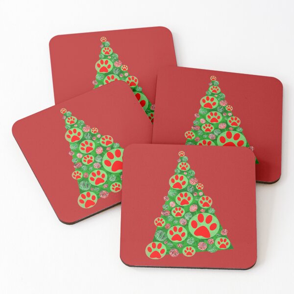Item preview, Animal Paw Christmas Tree Holiday Decoration designed and sold by AMSonArt.