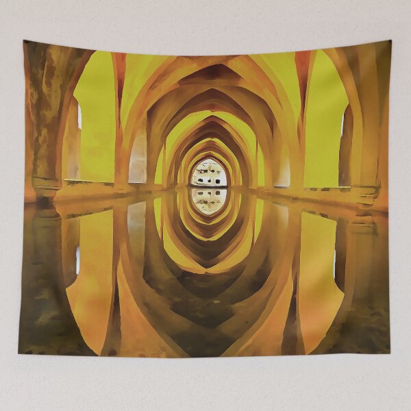 Item preview, Baths of Lady Maria, Seville (Painting) designed and sold by cmphotographs.