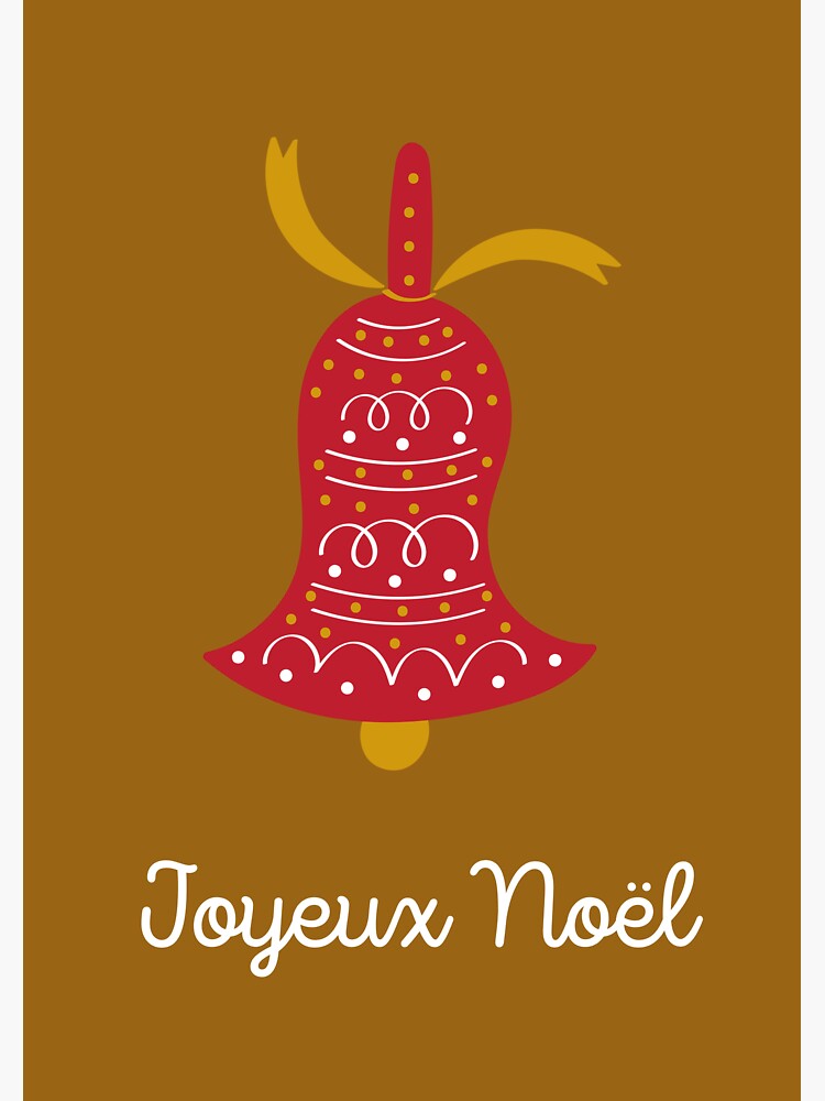 "Joyeux Noël, carte de Noël, Frohe Weihnachten auf Französisch, Frohe