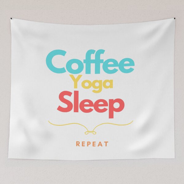 Item preview, Coffee Yoga Sleep Repeat designed and sold by Cozy-space.