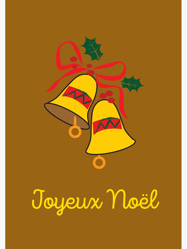 "Joyeux Noël, carte de Noël, Frohe Weihnachten auf Französisch, Frohe