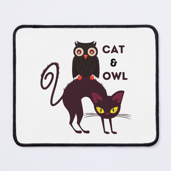 Item preview, A Cat And An Owl designed and sold by OneDayCollected.