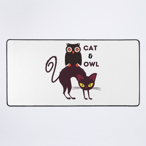 Item preview, A Cat And An Owl designed and sold by OneDayCollected.