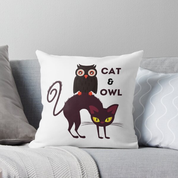 Item preview, A Cat And An Owl designed and sold by OneDayCollected.