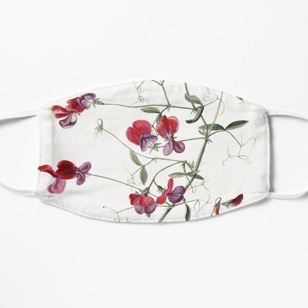 Sweet Pea Botanical Flat Mask