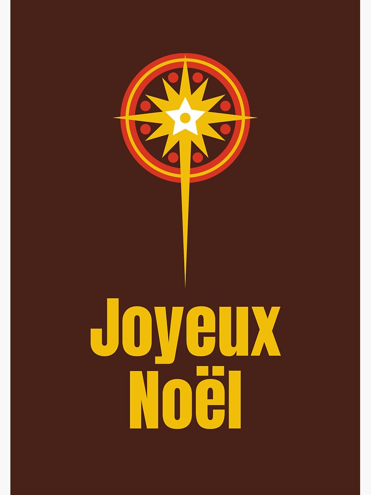 "Joyeux Noël, carte de Noël, Frohe Weihnachten auf Französisch, Frohe