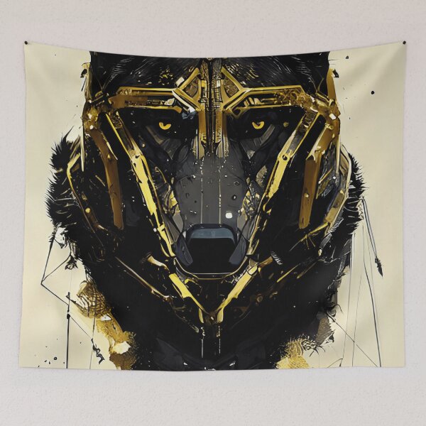 Item preview, Wolf digital art, T-SHIRTS Stickers designed and sold by Mao-Bwolf.