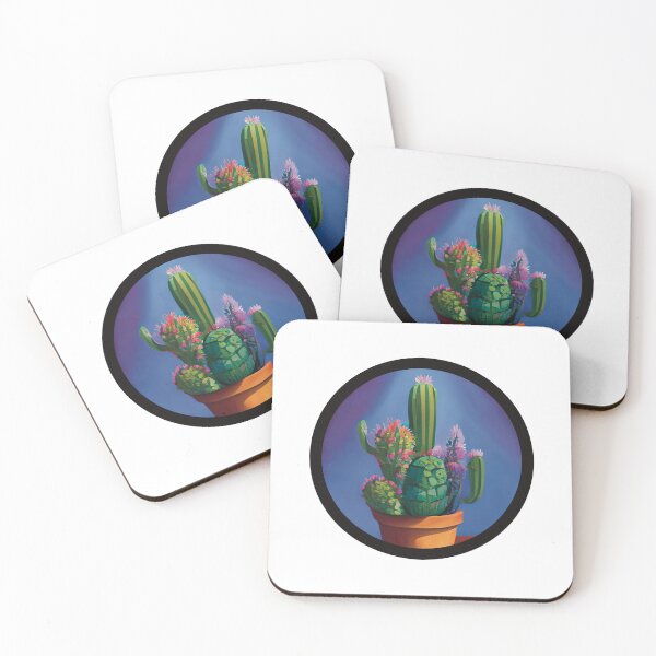 Item preview, Cacti in a Pot - digital art cactus painting designed and sold by Krista Robertson.