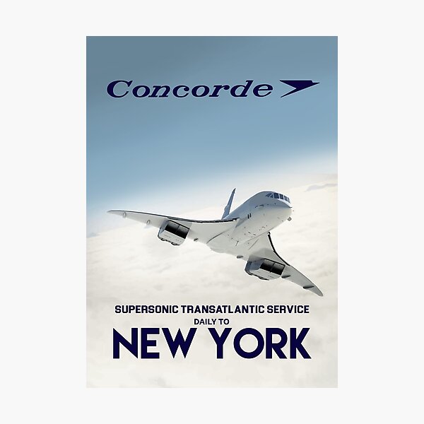 Item preview, Concorde Transatlantic Supersonic Service to New York designed and sold by Speedbirddesign.