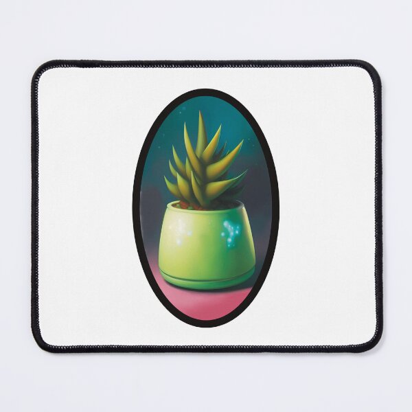 Item preview, Succulent in a pot - digital art painting designed and sold by Krista Robertson.