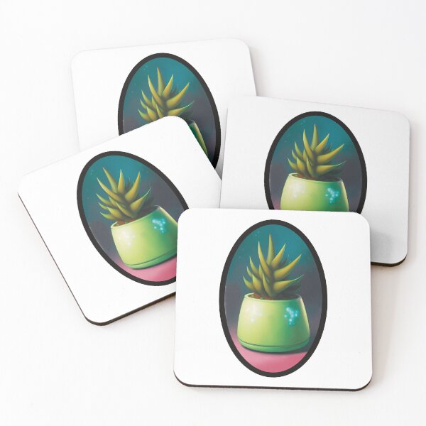 Item preview, Succulent in a pot - digital art painting designed and sold by Krista Robertson.