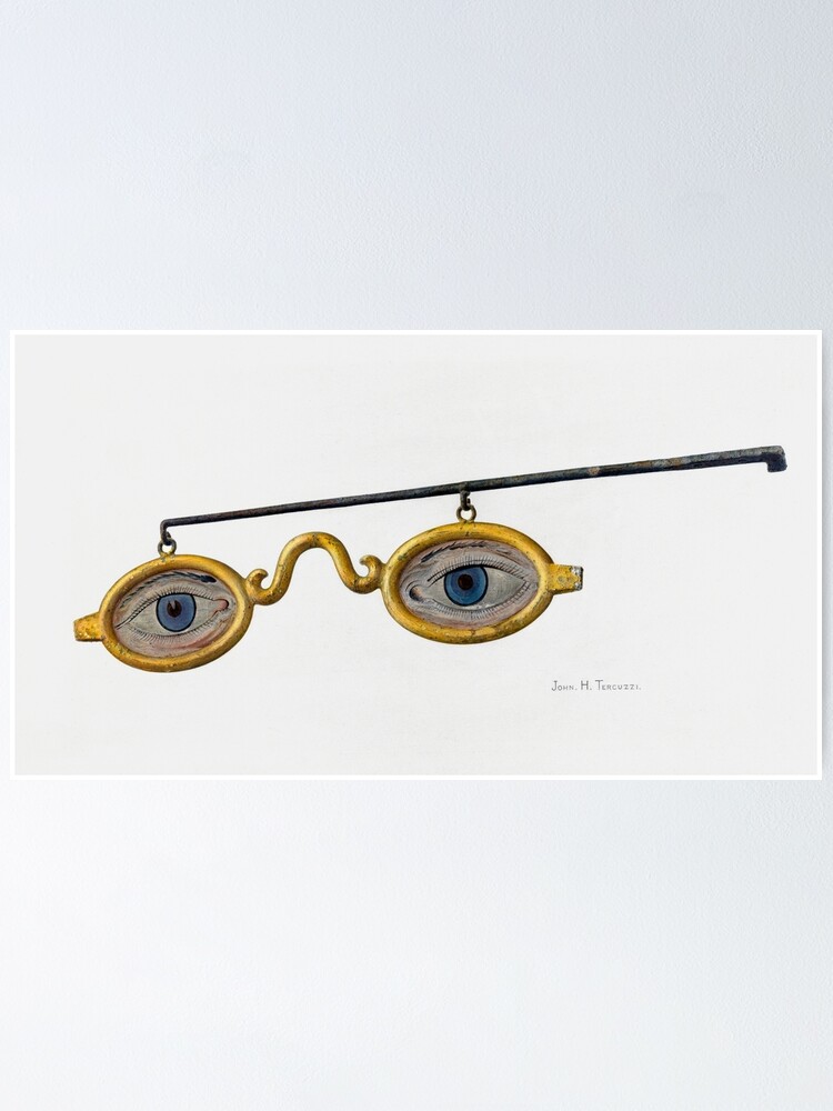 "Eyes of TJ Eckleburg in The Great Gatsby Shop Sign Spectacles portrait