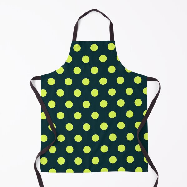 Item preview, Lemon Yellow and Dark Green Polka Dots designed and sold by patterniastudio.